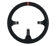 Asetek GT Rim, Curved, 340 mm - black, suede - 1369922 - zdjęcie 1